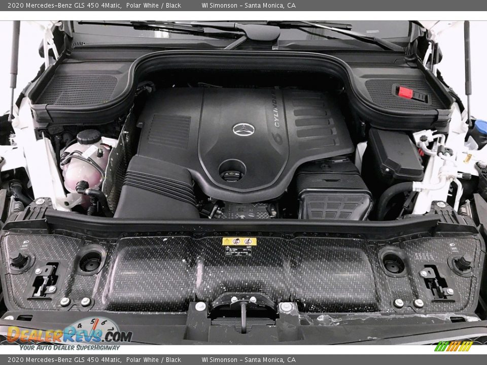 2020 Mercedes-Benz GLS 450 4Matic Polar White / Black Photo #8