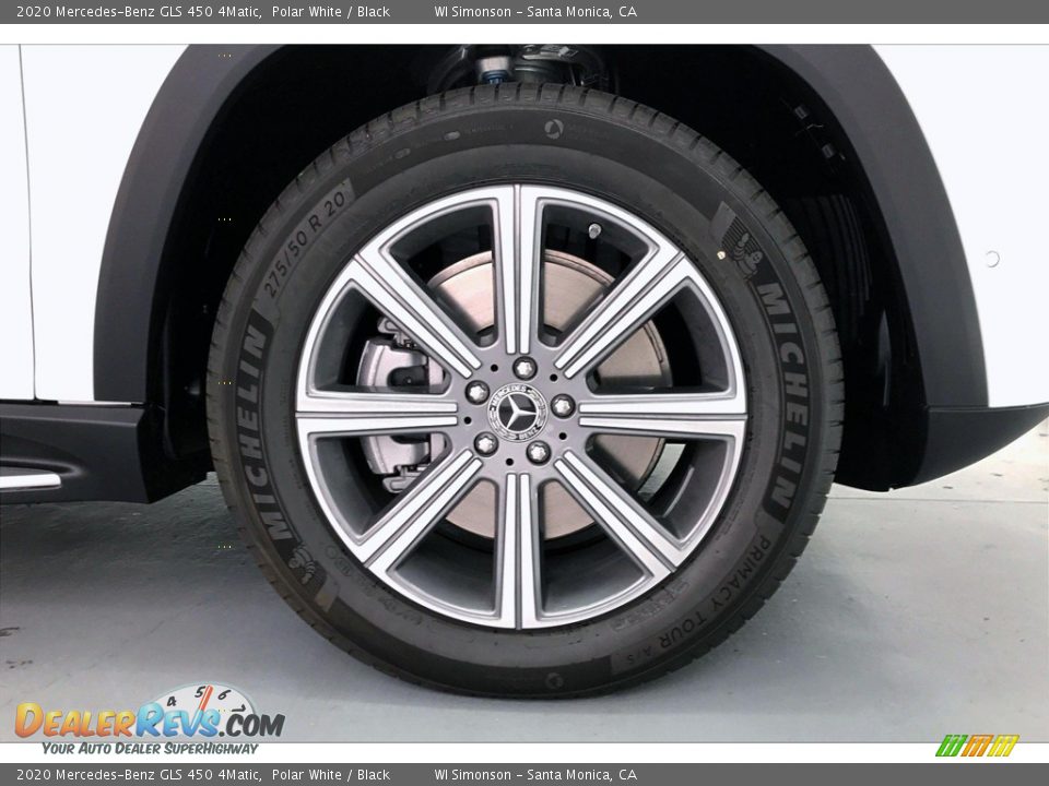 2020 Mercedes-Benz GLS 450 4Matic Polar White / Black Photo #9