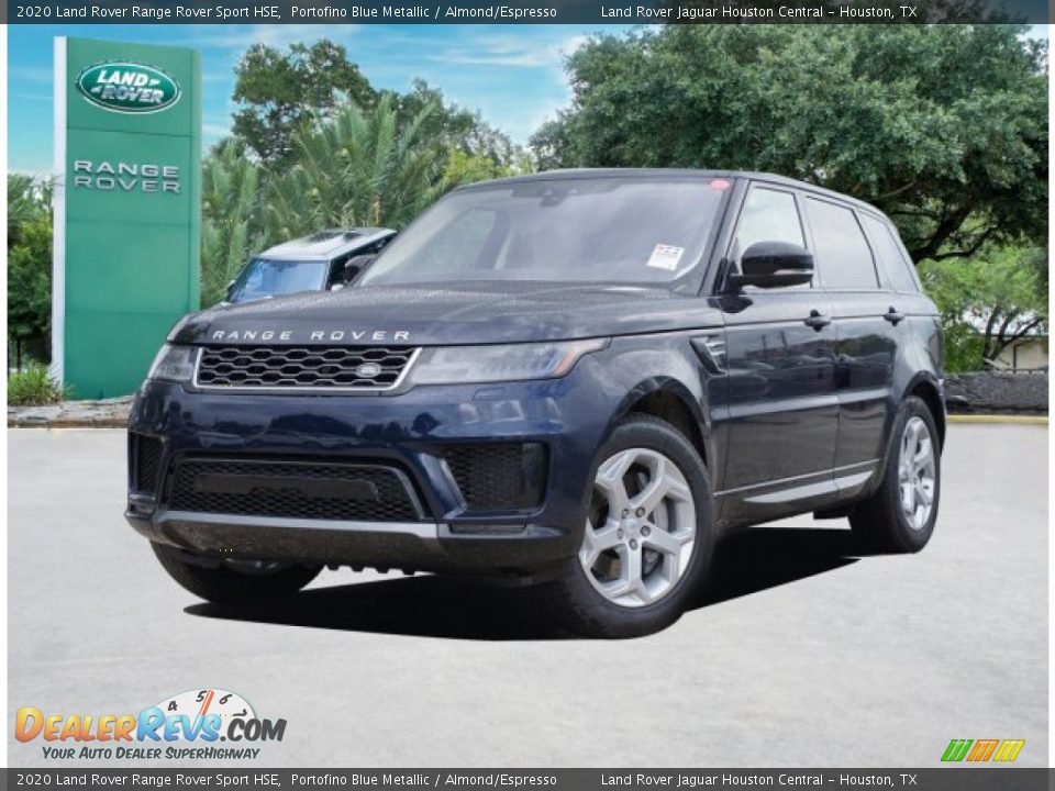 2020 Land Rover Range Rover Sport HSE Portofino Blue Metallic / Almond/Espresso Photo #1