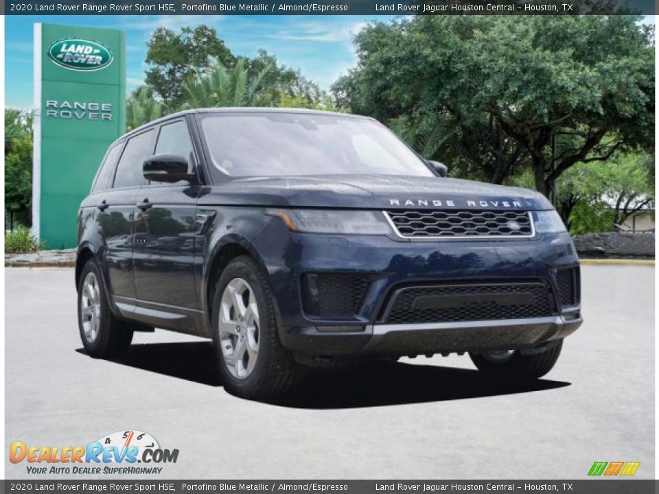 2020 Land Rover Range Rover Sport HSE Portofino Blue Metallic / Almond/Espresso Photo #2