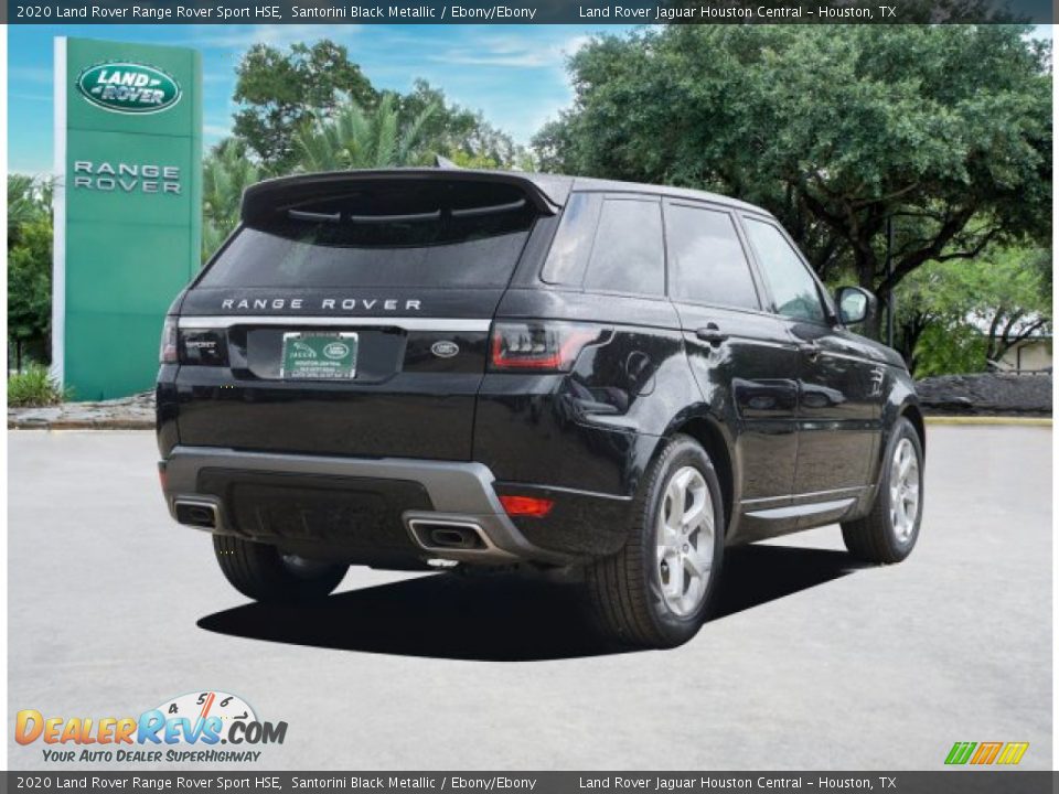 2020 Land Rover Range Rover Sport HSE Santorini Black Metallic / Ebony/Ebony Photo #4