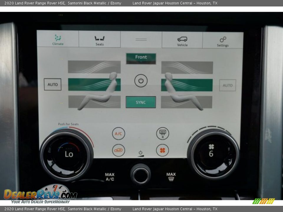 2020 Land Rover Range Rover HSE Santorini Black Metallic / Ebony Photo #10