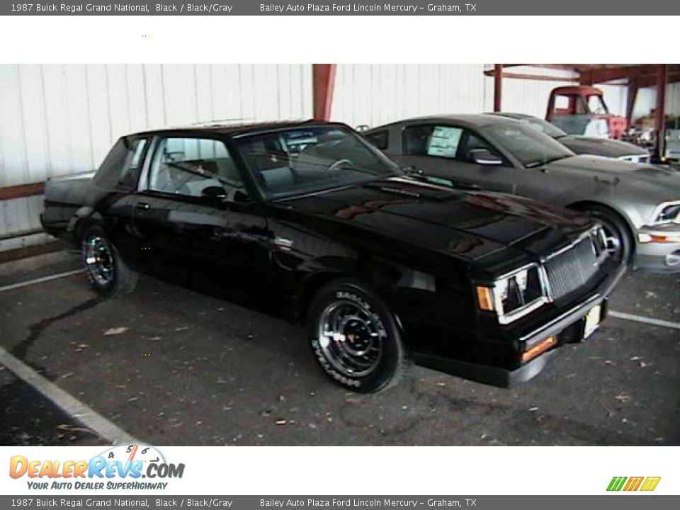 1987 Buick Regal Grand National Black / Black/Gray Photo #18