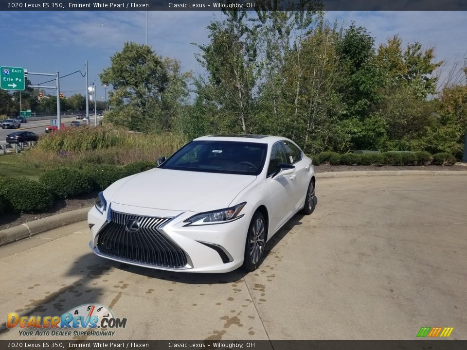 2020 Lexus ES 350 Eminent White Pearl / Flaxen Photo #1