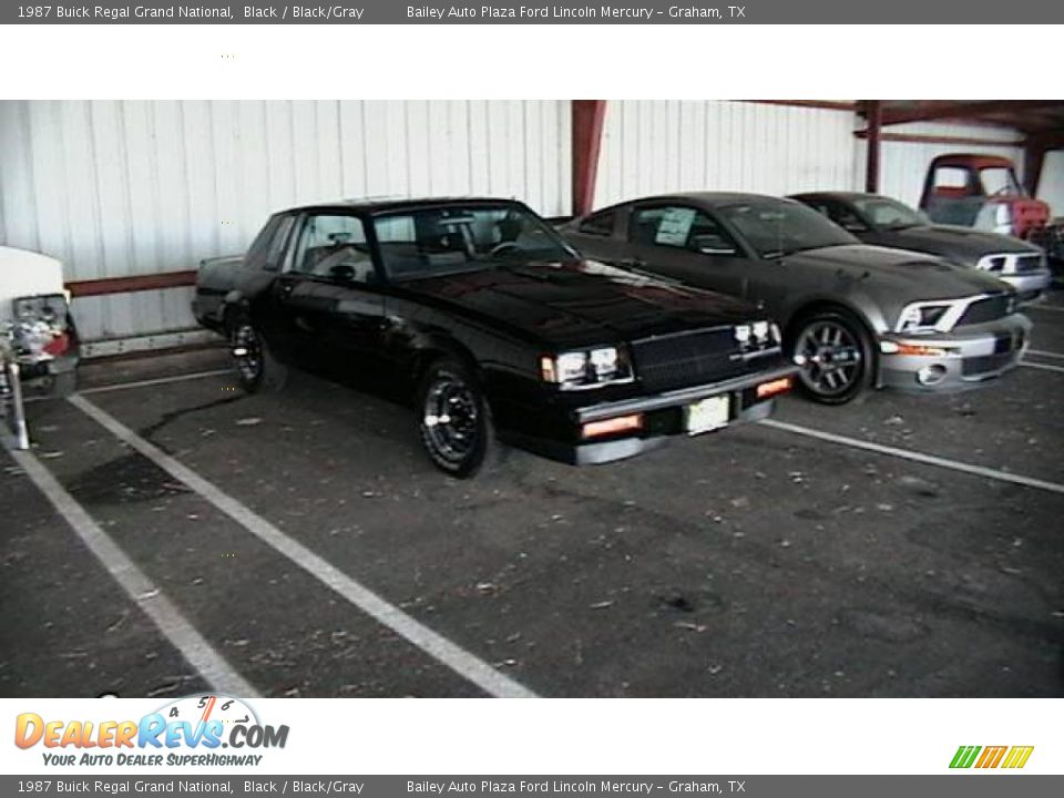 1987 Buick Regal Grand National Black / Black/Gray Photo #19