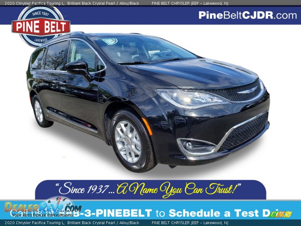 2020 Chrysler Pacifica Touring L Brilliant Black Crystal Pearl / Alloy/Black Photo #1