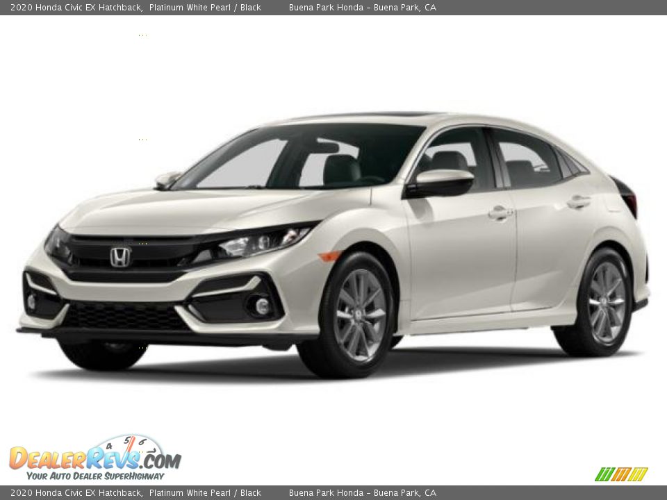 2020 Honda Civic EX Hatchback Platinum White Pearl / Black Photo #29