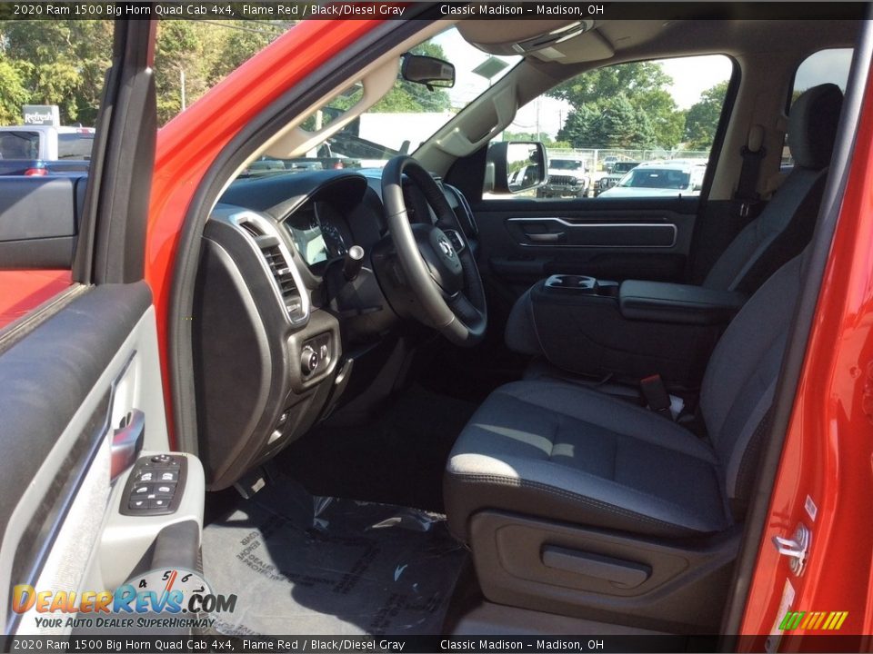 2020 Ram 1500 Big Horn Quad Cab 4x4 Flame Red / Black/Diesel Gray Photo #12