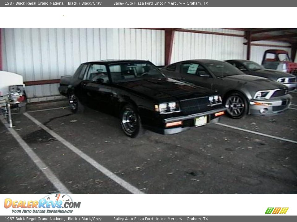 1987 Buick Regal Grand National Black / Black/Gray Photo #20