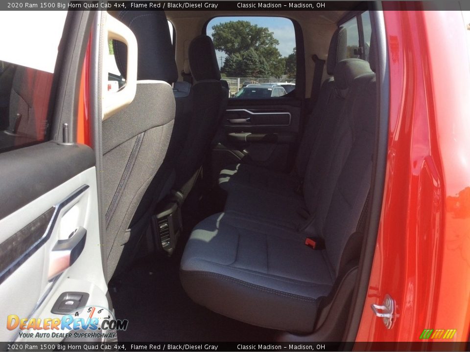2020 Ram 1500 Big Horn Quad Cab 4x4 Flame Red / Black/Diesel Gray Photo #16