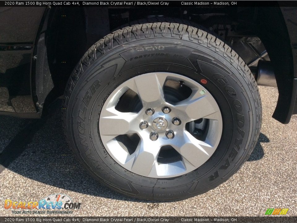 2020 Ram 1500 Big Horn Quad Cab 4x4 Diamond Black Crystal Pearl / Black/Diesel Gray Photo #10