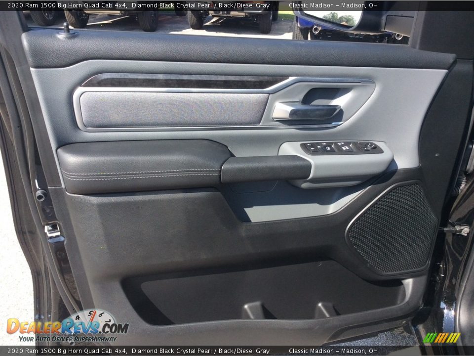 2020 Ram 1500 Big Horn Quad Cab 4x4 Diamond Black Crystal Pearl / Black/Diesel Gray Photo #11