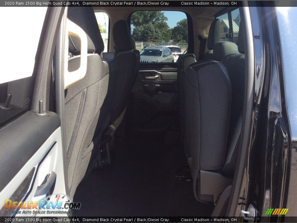 2020 Ram 1500 Big Horn Quad Cab 4x4 Diamond Black Crystal Pearl / Black/Diesel Gray Photo #17
