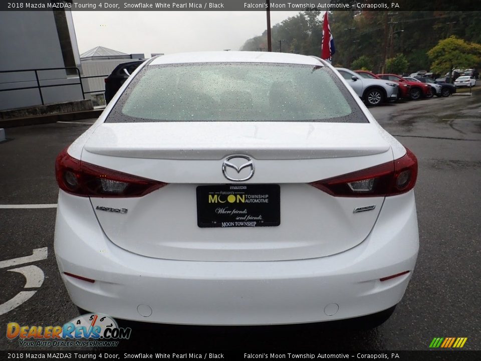 2018 Mazda MAZDA3 Touring 4 Door Snowflake White Pearl Mica / Black Photo #3