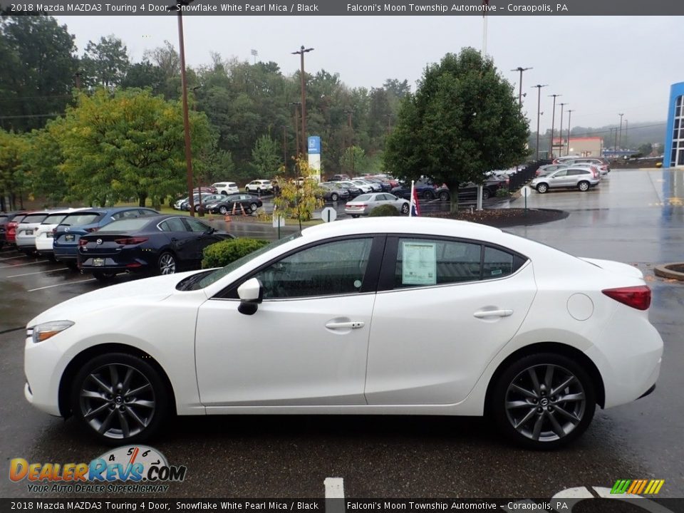 2018 Mazda MAZDA3 Touring 4 Door Snowflake White Pearl Mica / Black Photo #5