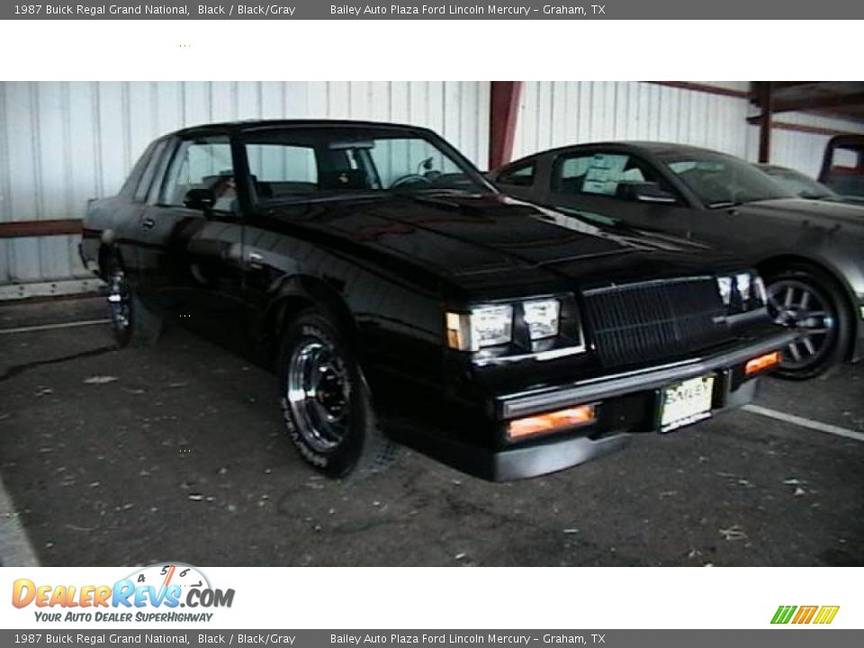 1987 Buick Regal Grand National Black / Black/Gray Photo #21