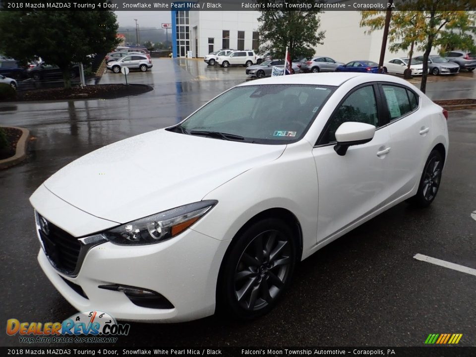 2018 Mazda MAZDA3 Touring 4 Door Snowflake White Pearl Mica / Black Photo #6