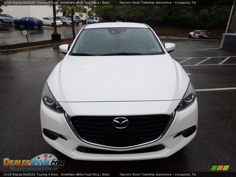 2018 Mazda MAZDA3 Touring 4 Door Snowflake White Pearl Mica / Black Photo #7