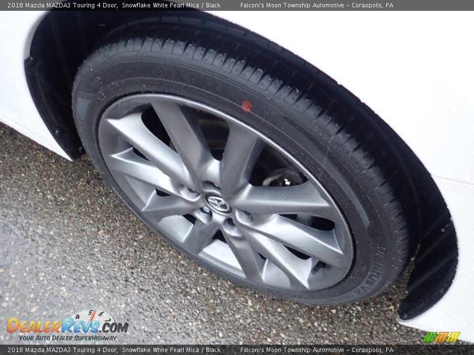 2018 Mazda MAZDA3 Touring 4 Door Snowflake White Pearl Mica / Black Photo #9