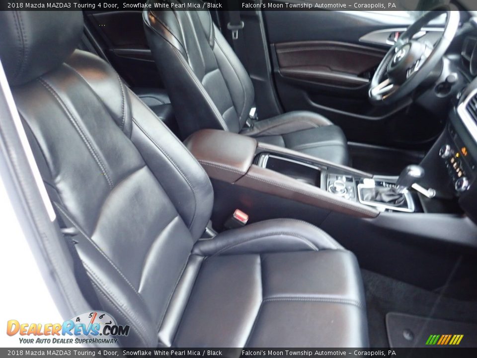 2018 Mazda MAZDA3 Touring 4 Door Snowflake White Pearl Mica / Black Photo #10
