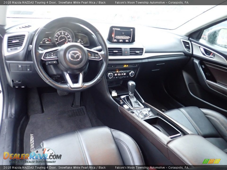 2018 Mazda MAZDA3 Touring 4 Door Snowflake White Pearl Mica / Black Photo #17