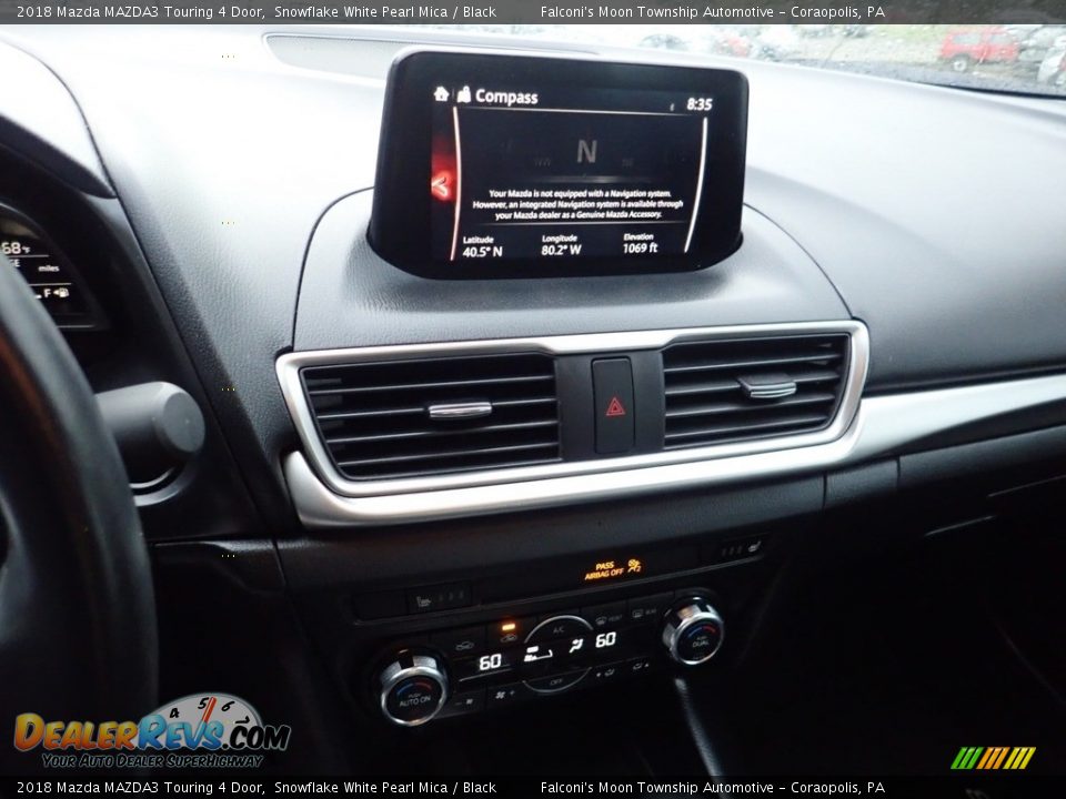 2018 Mazda MAZDA3 Touring 4 Door Snowflake White Pearl Mica / Black Photo #22