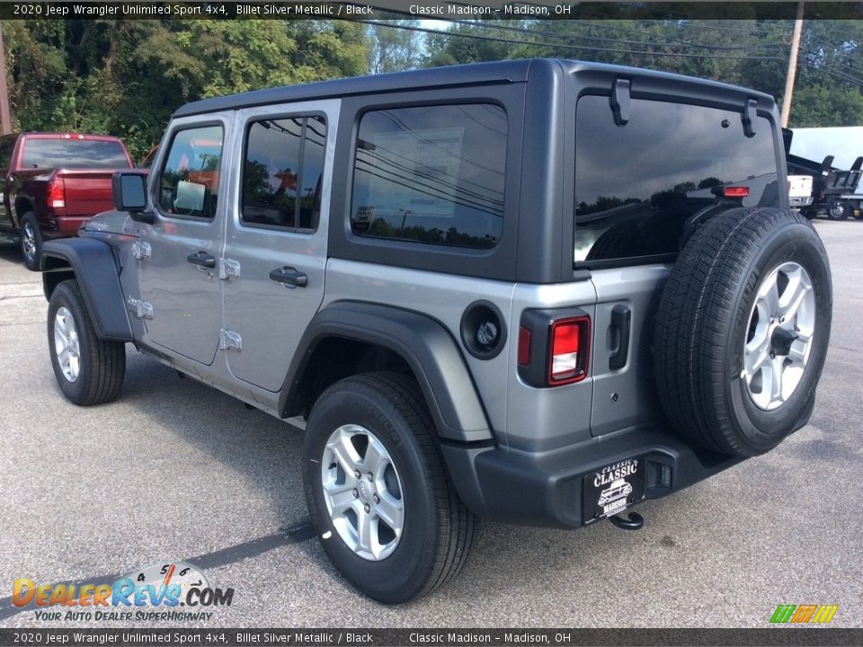 2020 Jeep Wrangler Unlimited Sport 4x4 Billet Silver Metallic / Black Photo #7