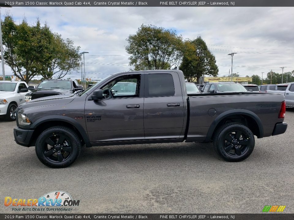 2019 Ram 1500 Classic Warlock Quad Cab 4x4 Granite Crystal Metallic / Black Photo #3