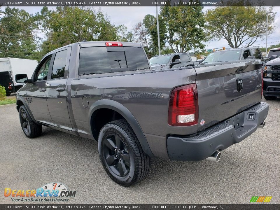 2019 Ram 1500 Classic Warlock Quad Cab 4x4 Granite Crystal Metallic / Black Photo #4