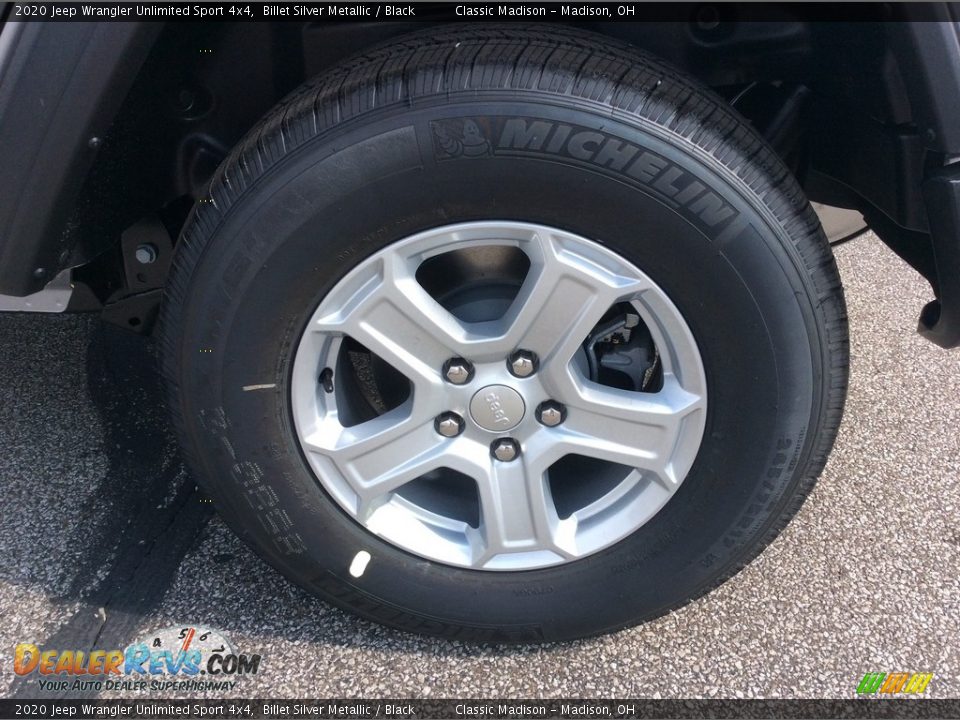 2020 Jeep Wrangler Unlimited Sport 4x4 Billet Silver Metallic / Black Photo #9