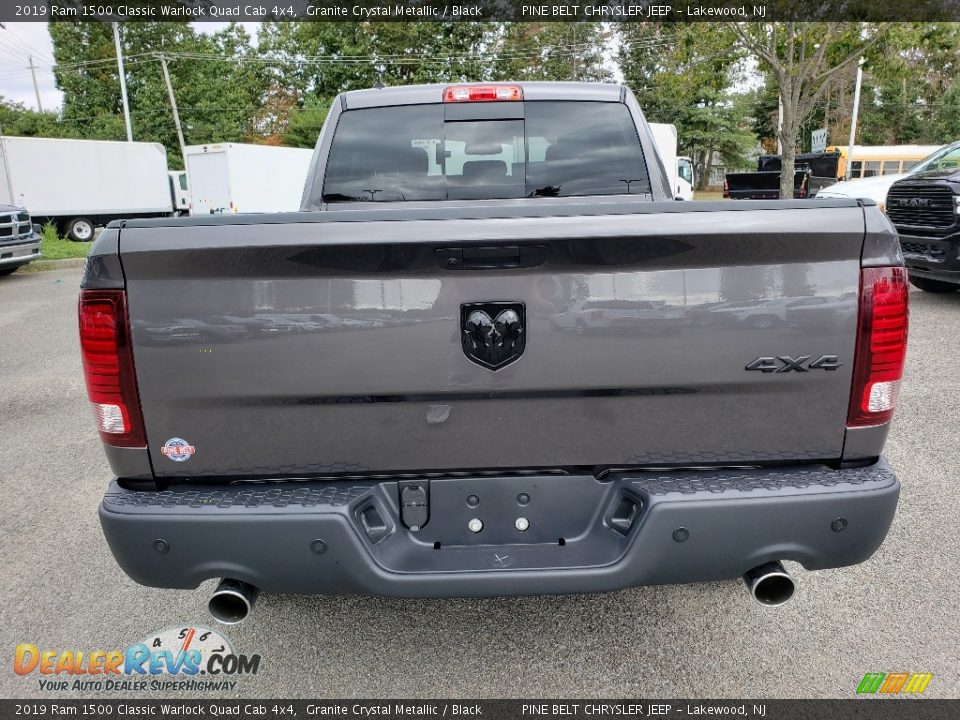 2019 Ram 1500 Classic Warlock Quad Cab 4x4 Granite Crystal Metallic / Black Photo #5