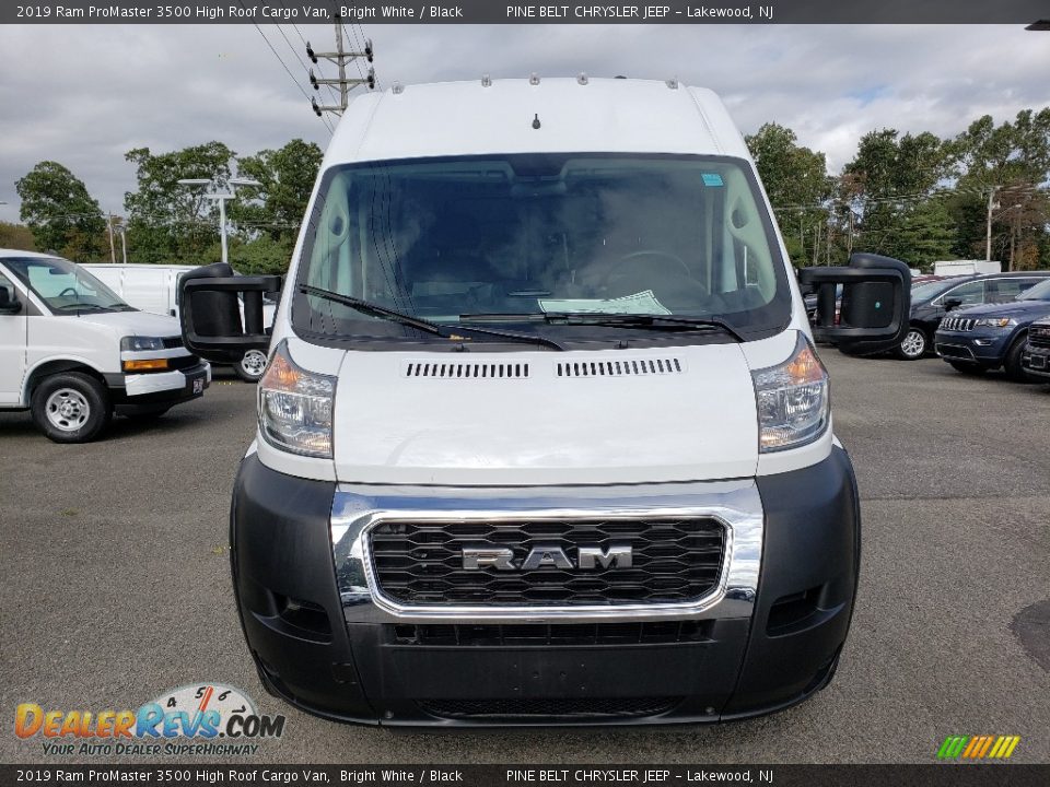 2019 Ram ProMaster 3500 High Roof Cargo Van Bright White / Black Photo #2