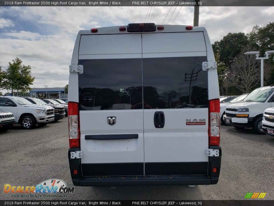 2019 Ram ProMaster 3500 High Roof Cargo Van Bright White / Black Photo #5