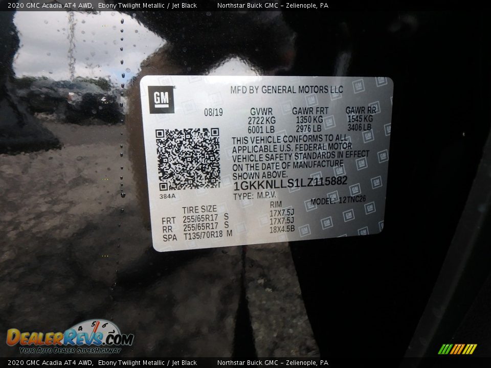 2020 GMC Acadia AT4 AWD Ebony Twilight Metallic / Jet Black Photo #11