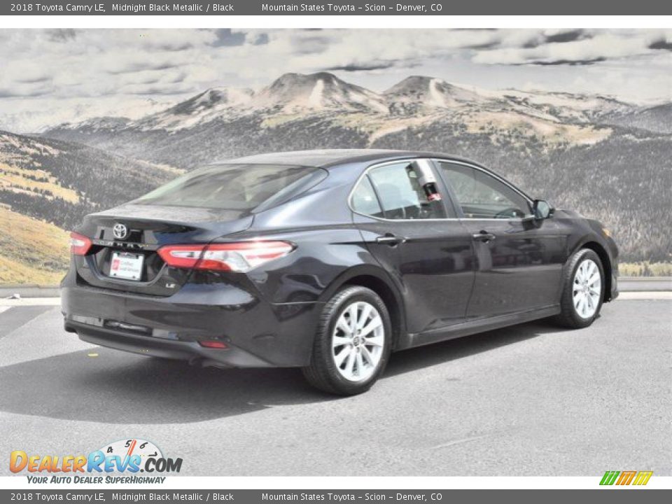 2018 Toyota Camry LE Midnight Black Metallic / Black Photo #3