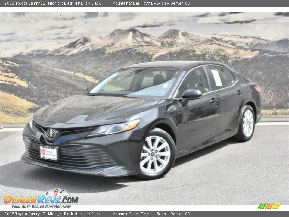 2018 Toyota Camry LE Midnight Black Metallic / Black Photo #5