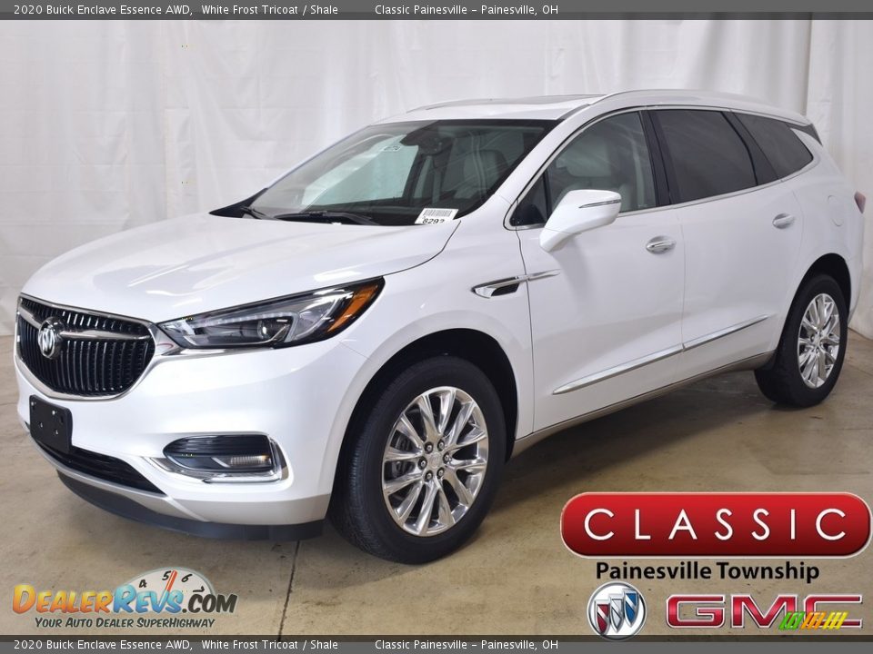 2020 Buick Enclave Essence AWD White Frost Tricoat / Shale Photo #1