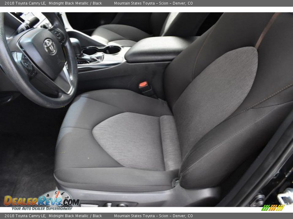 2018 Toyota Camry LE Midnight Black Metallic / Black Photo #11