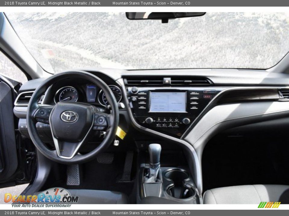 2018 Toyota Camry LE Midnight Black Metallic / Black Photo #13