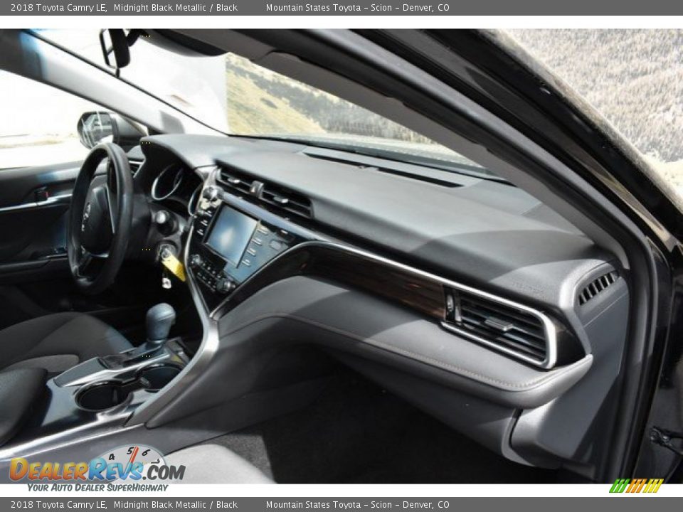 2018 Toyota Camry LE Midnight Black Metallic / Black Photo #16