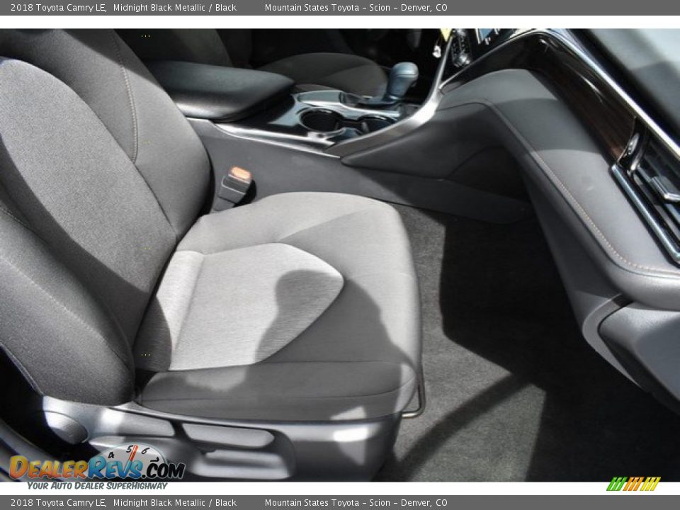 2018 Toyota Camry LE Midnight Black Metallic / Black Photo #17