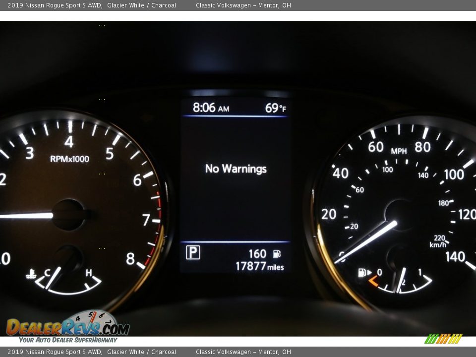 2019 Nissan Rogue Sport S AWD Glacier White / Charcoal Photo #7