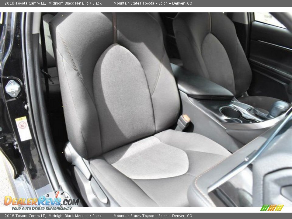 2018 Toyota Camry LE Midnight Black Metallic / Black Photo #18