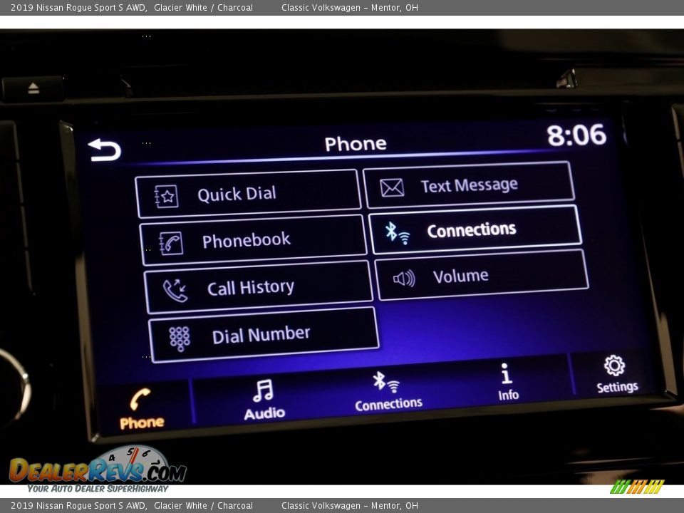 2019 Nissan Rogue Sport S AWD Glacier White / Charcoal Photo #10