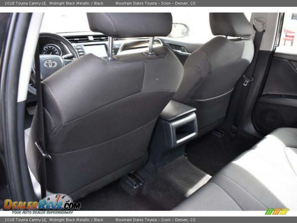 2018 Toyota Camry LE Midnight Black Metallic / Black Photo #19