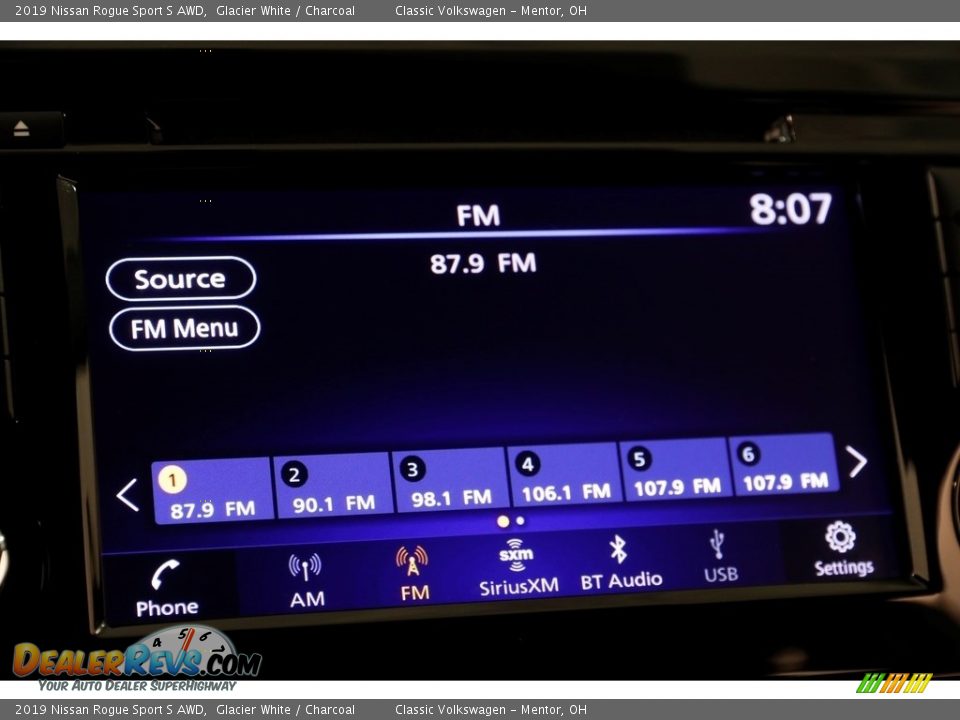 2019 Nissan Rogue Sport S AWD Glacier White / Charcoal Photo #11