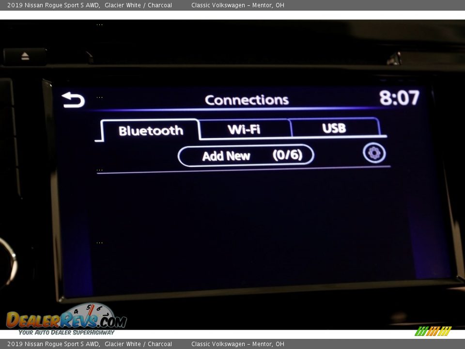 2019 Nissan Rogue Sport S AWD Glacier White / Charcoal Photo #12