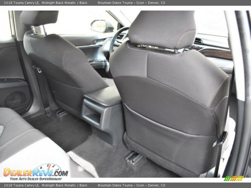 2018 Toyota Camry LE Midnight Black Metallic / Black Photo #20