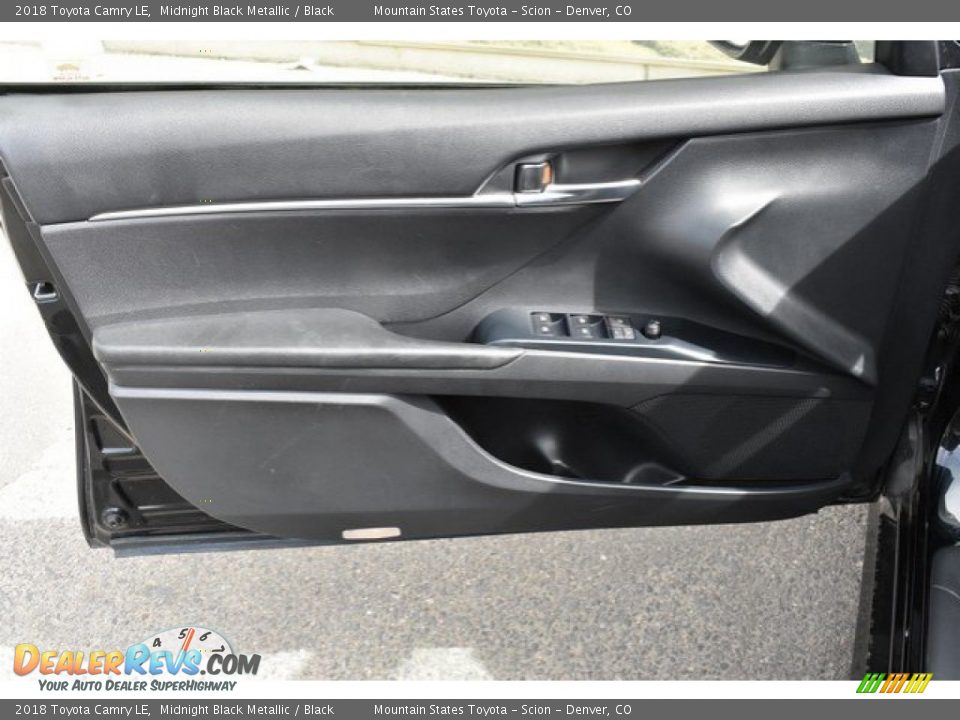 2018 Toyota Camry LE Midnight Black Metallic / Black Photo #24