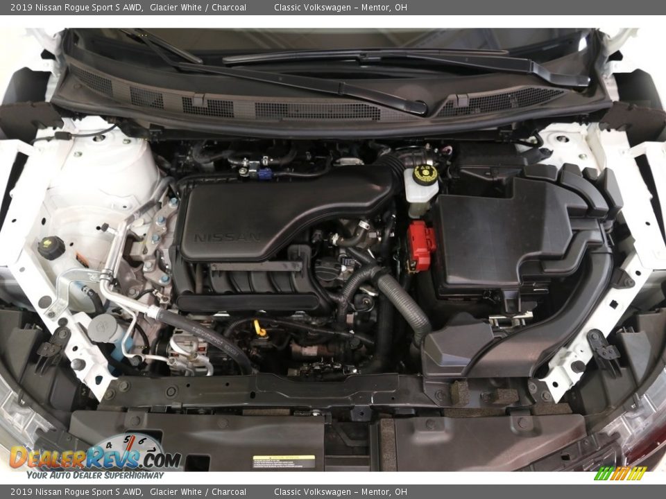 2019 Nissan Rogue Sport S AWD Glacier White / Charcoal Photo #21